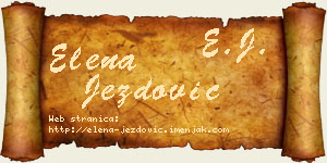 Elena Jezdović vizit kartica
